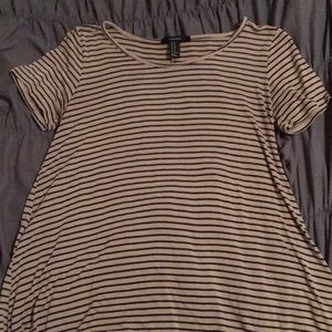 striped flowy shirt